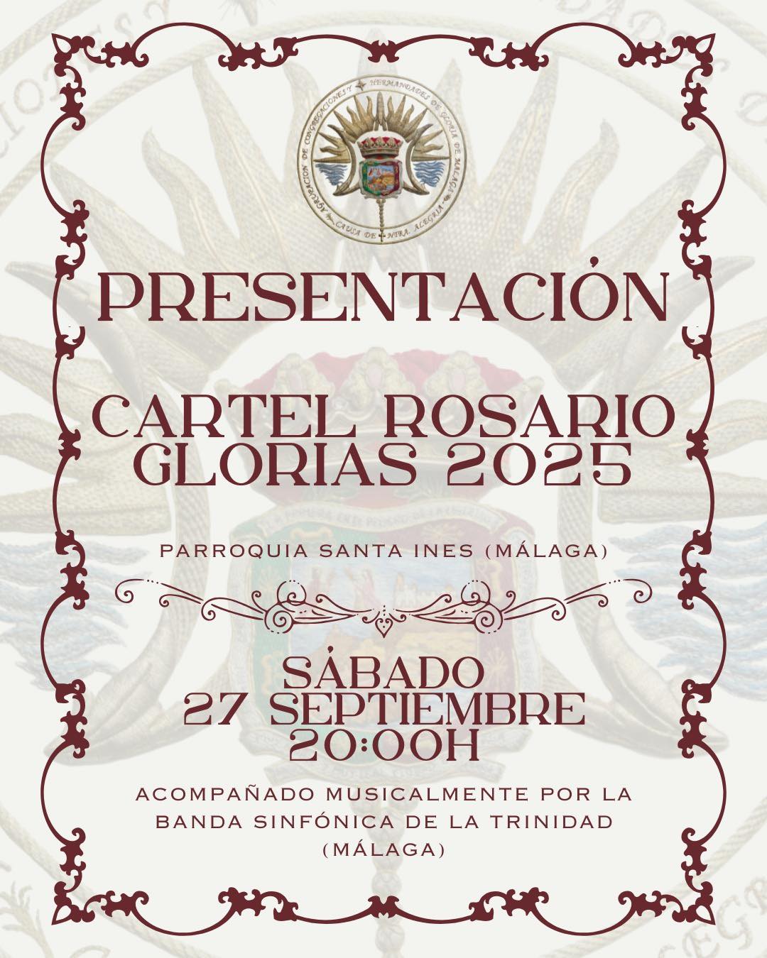 PRESENTACIÓN CARTEL ROSARIO GLORIAS 2025